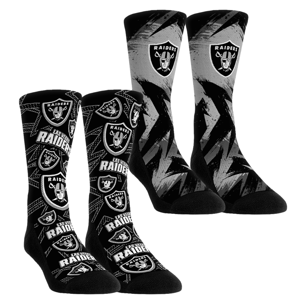 Las Vegas Raiders - Game Day 2-Pack Crew Socks