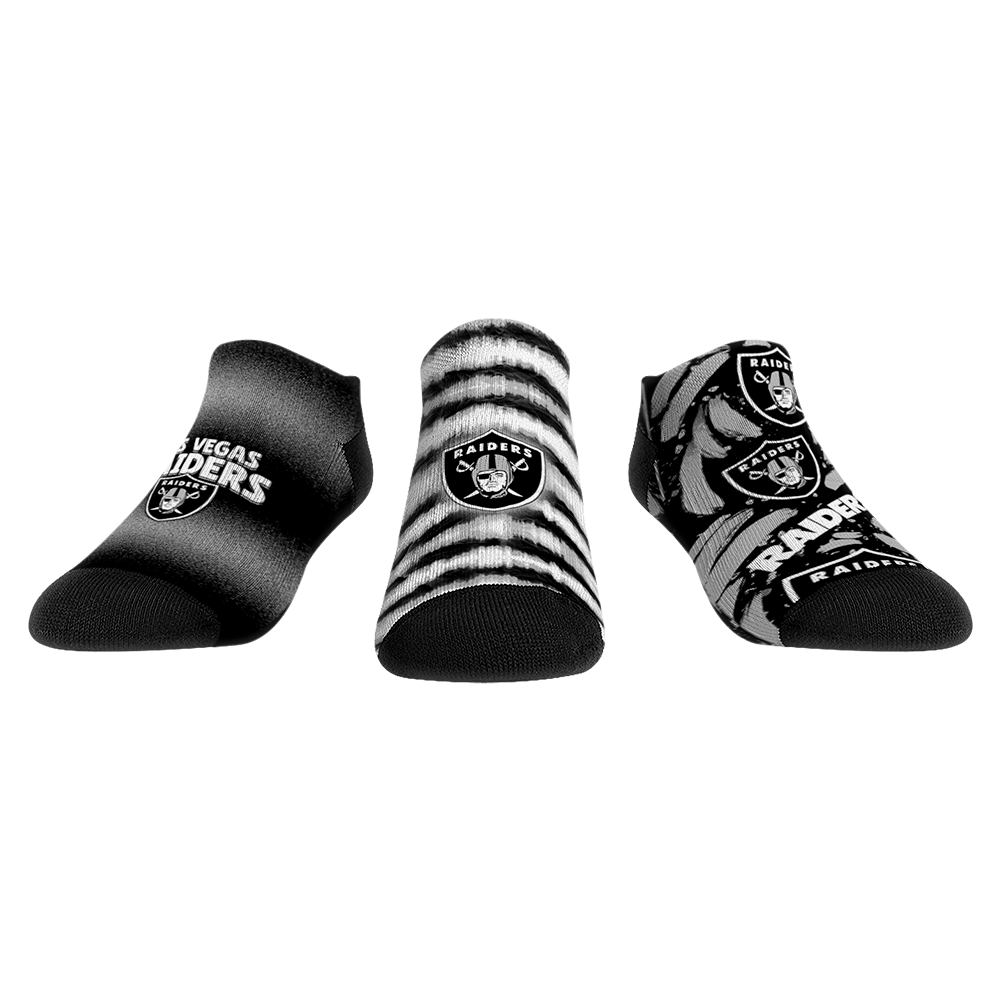 Las Vegas Raiders - Low Cut - Make Some Noise (3-Pack) Socks