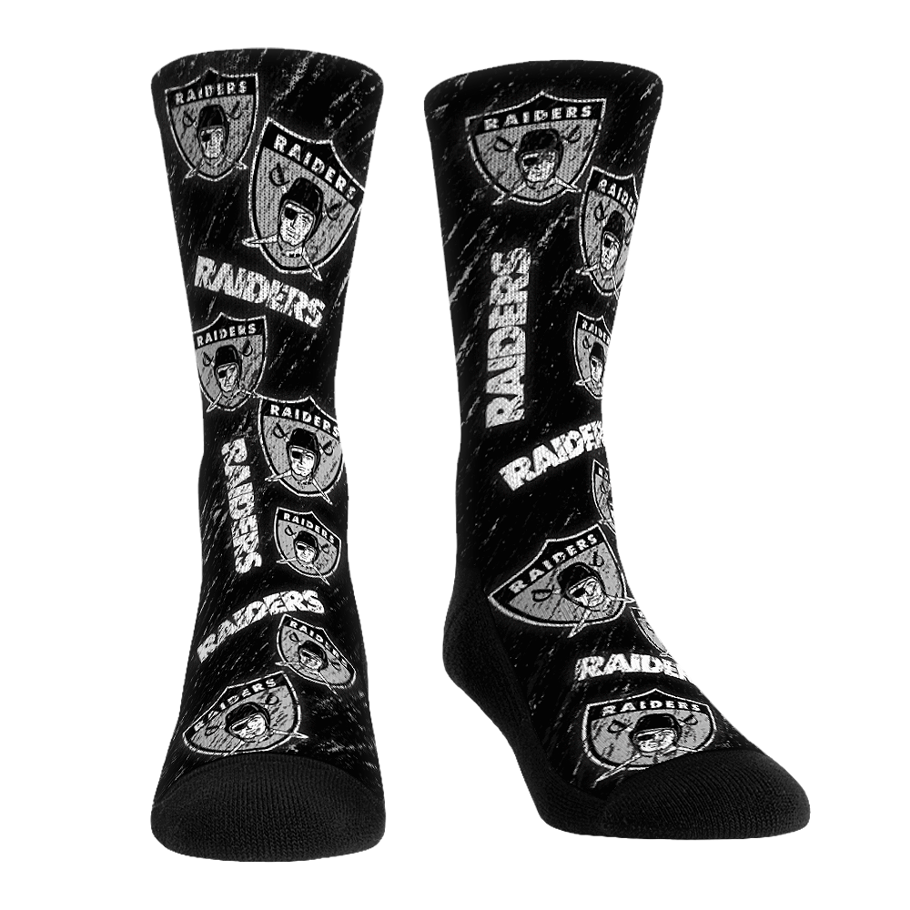 Las Vegas Raiders - Throwback All-Over Crew Socks