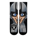 Las Vegas Raiders - Split Face Mascot Crew Socks