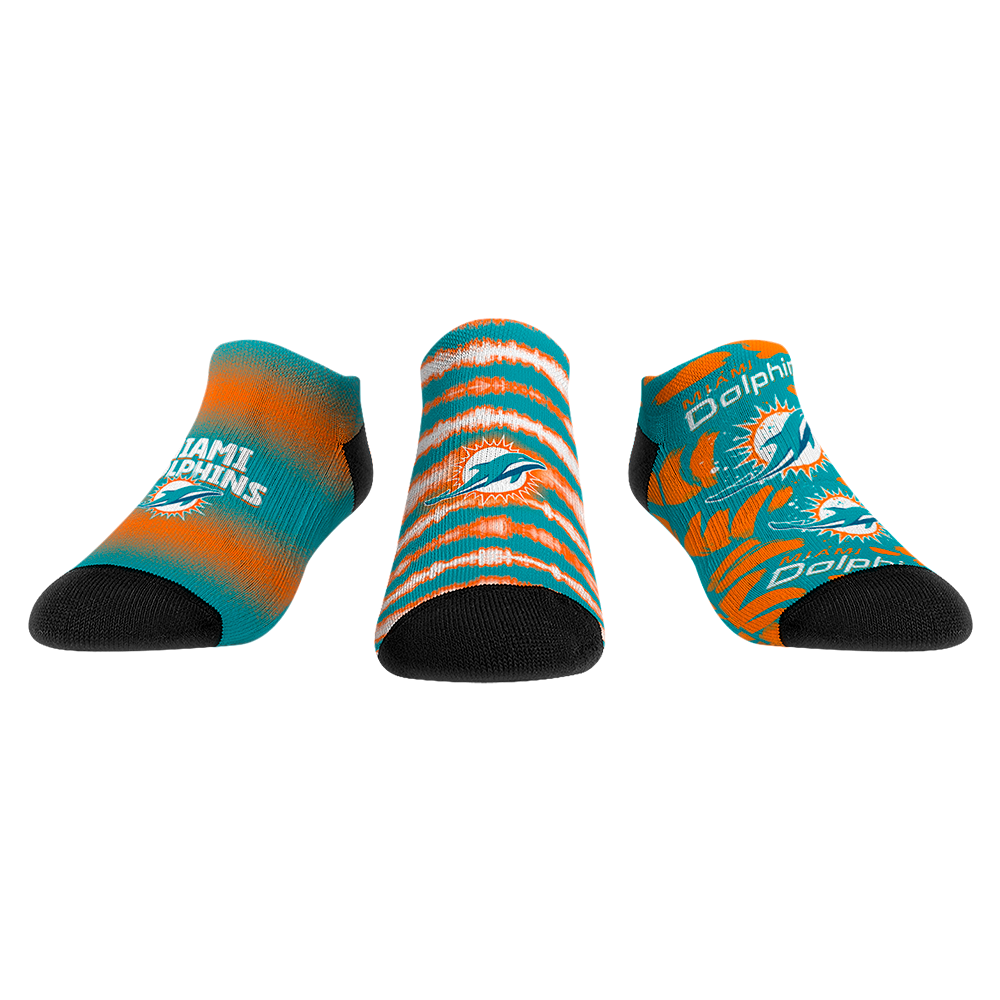Miami Dolphins - Low Cut - Make Some Noise (3-Pack) Socks
