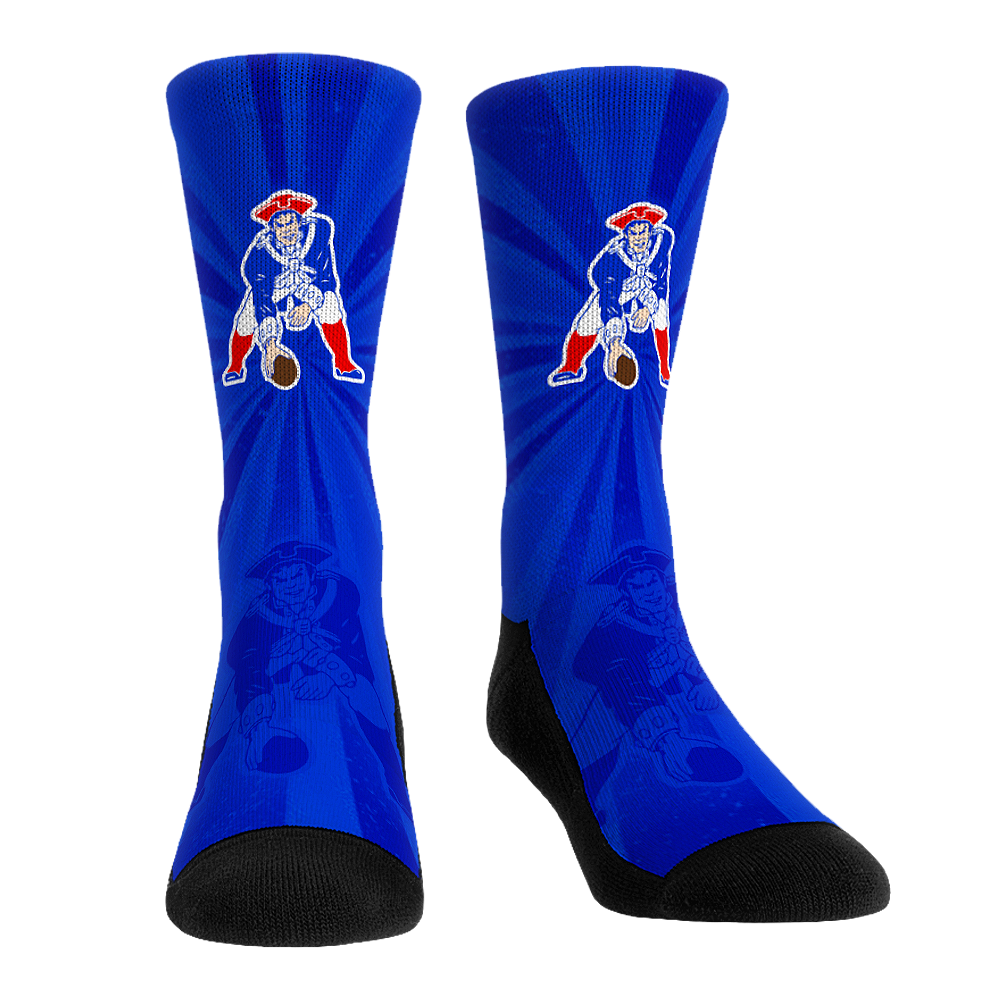 New England Patriots - Throwback Swirl Crew Socks