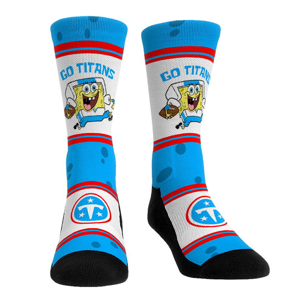 Tennessee Titans - SpongeBob SquarePants - Team Up Crew Socks