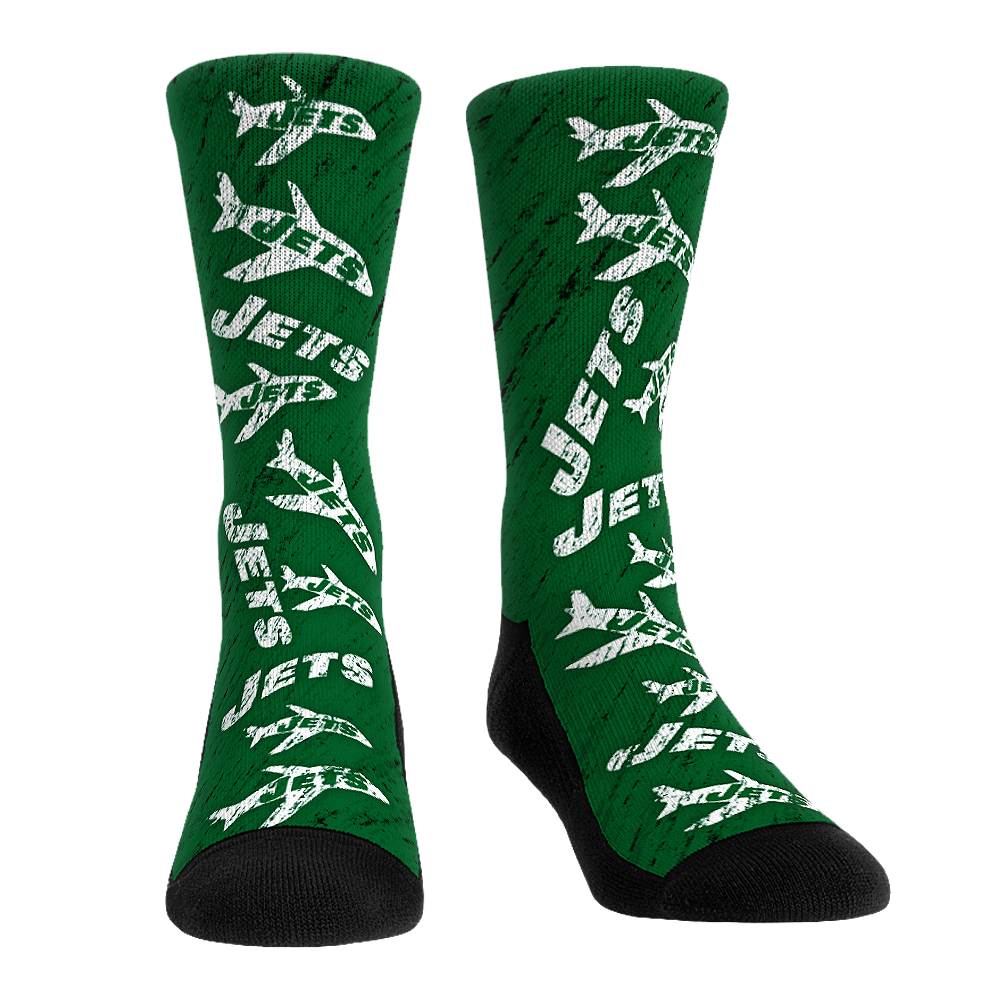 New York Jets - Throwback All-Over Crew Socks