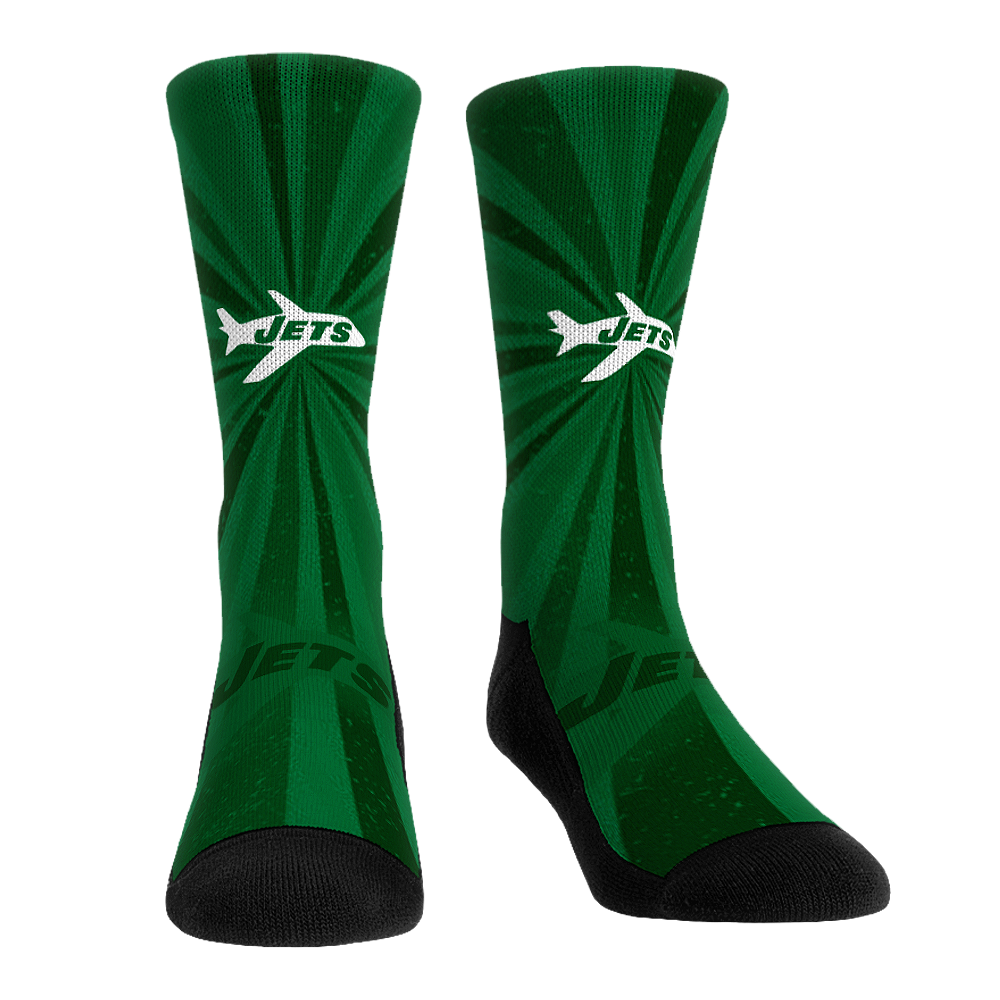 New York Jets - Throwback Swirl Crew Socks