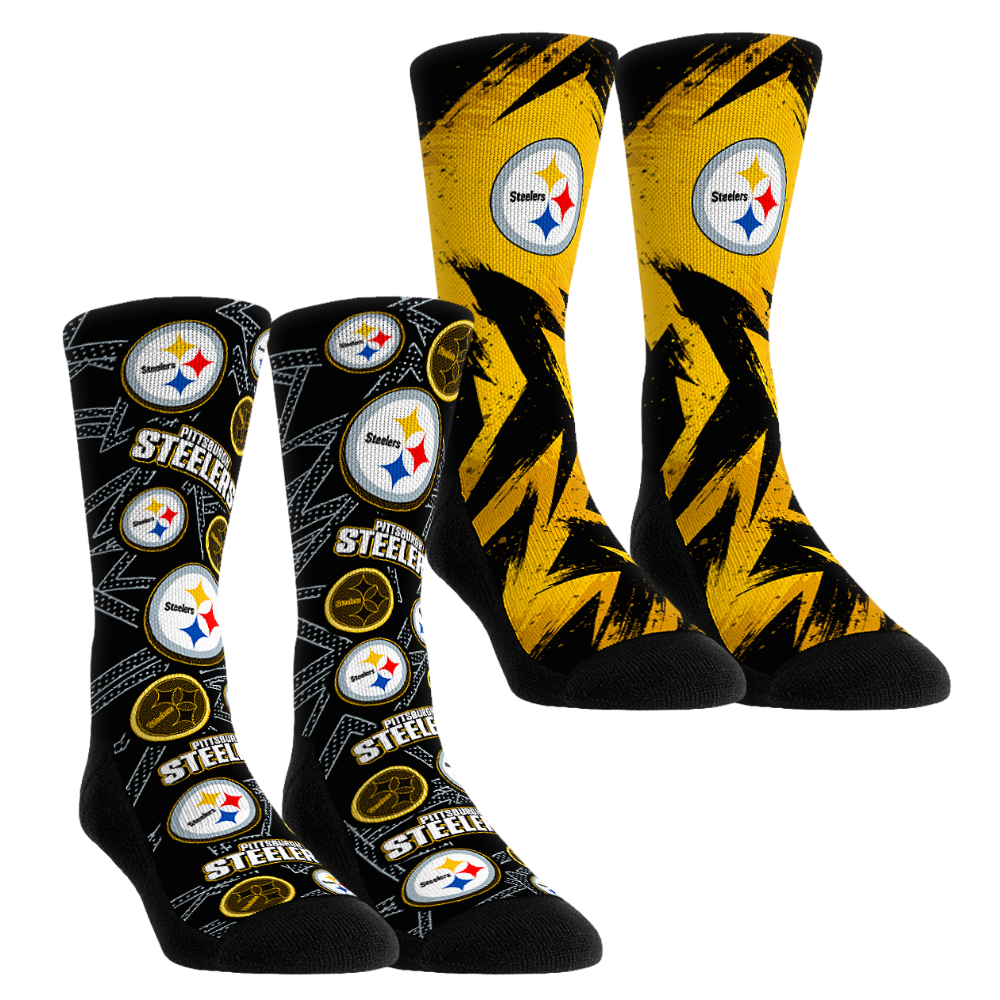 Pittsburgh Steelers - Game Day 2-Pack Crew Socks