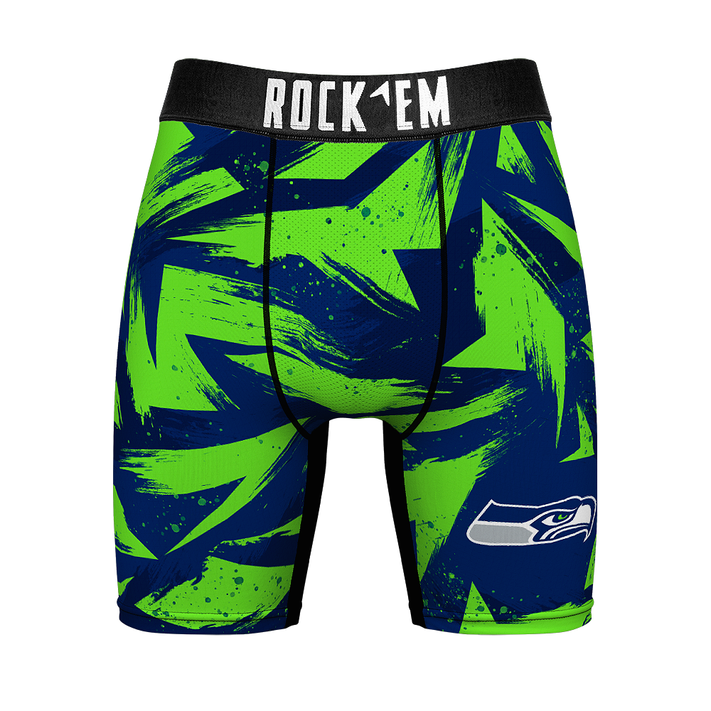 Seattle Seahawks - Game Paint Boxer Briefs