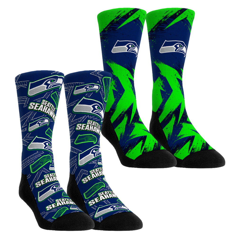 Seattle Seahawks - Game Day 2-Pack Crew Socks