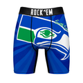Seattle Seahawks - Throwback Swirl Men's Boxer Briefs