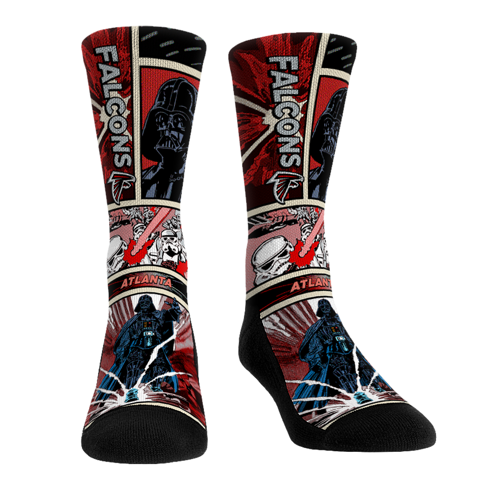 Atlanta Falcons - Star Wars - Empire Comic Strip Crew Socks