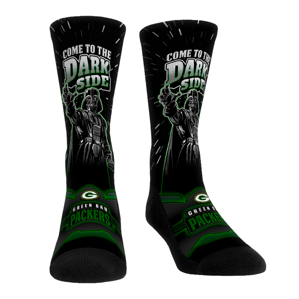 Green Bay Packers - Star Wars - Dark Side Crew Socks