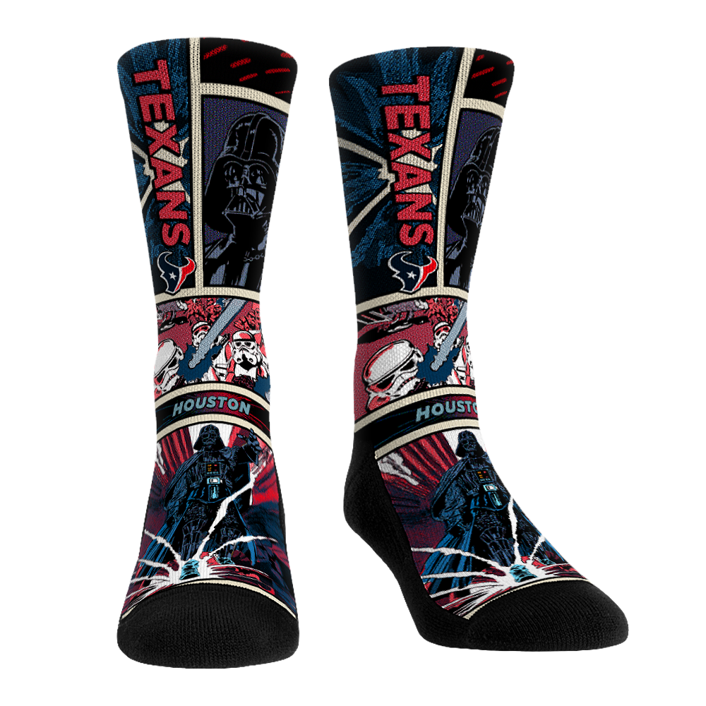 Houston Texans - Star Wars - Empire Comic Strip Crew Socks