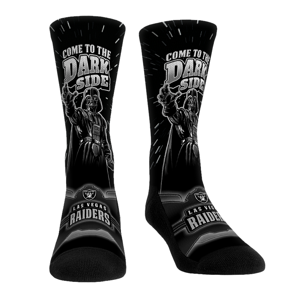 Las Vegas Raiders - Star Wars - Dark Side Crew Socks