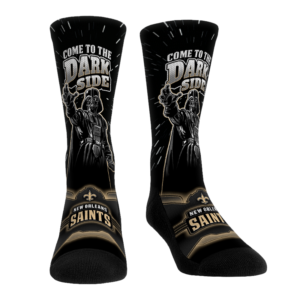 New Orleans Saints - Star Wars - Dark Side Crew Socks