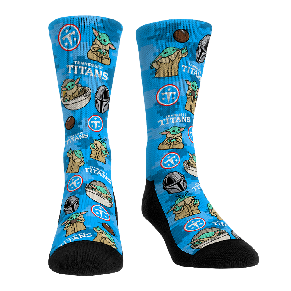 Tennessee Titans - Star Wars - Grogu All-Over Crew Socks