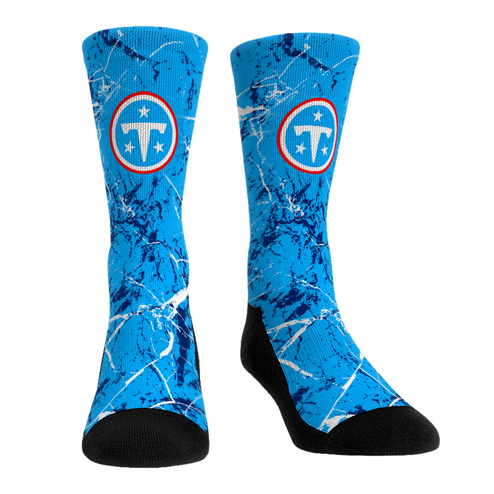 Tennessee Titans - Cracked Marble Crew Socks