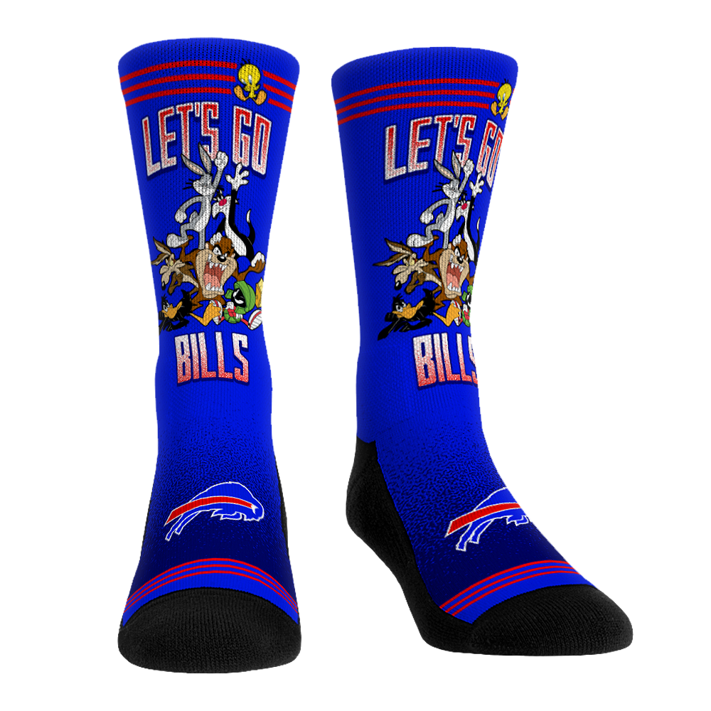 Buffalo Bills - Looney Tunes - Team Pile Up Crew Socks