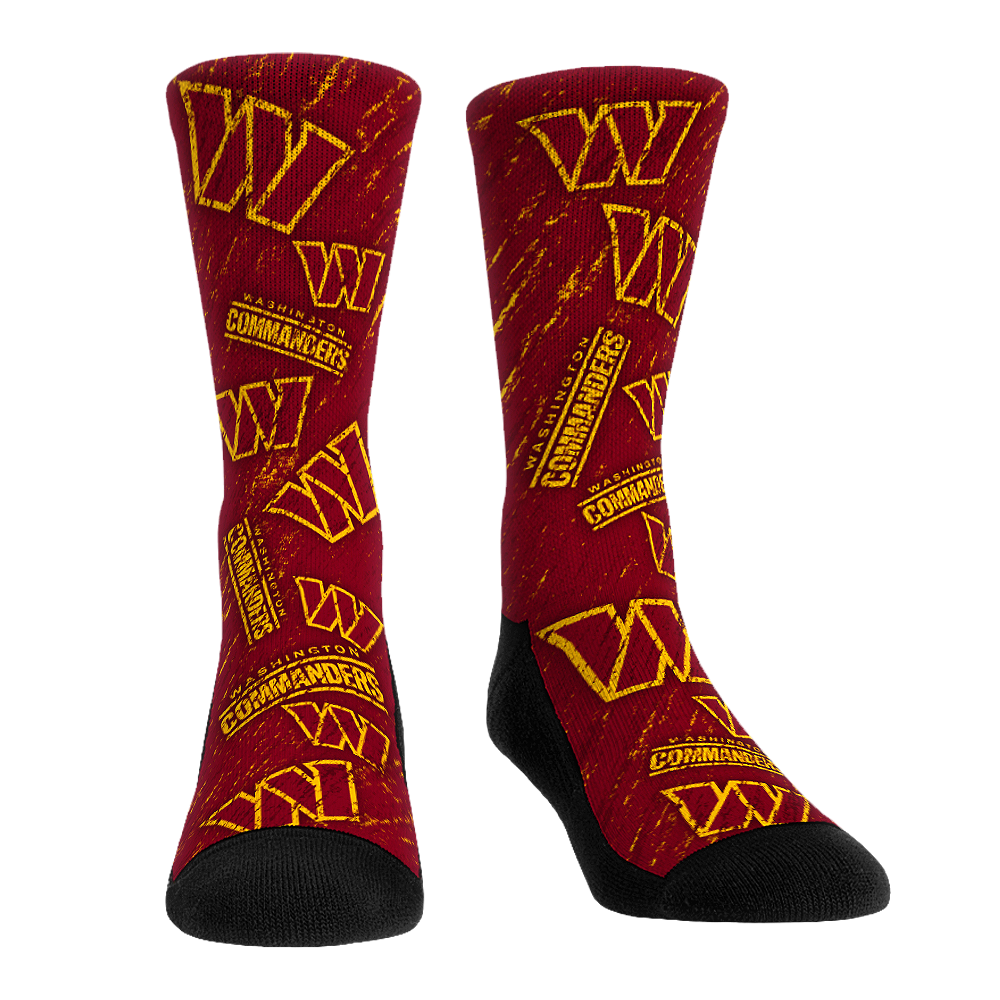Washington Commanders - Throwback All-Over Crew Socks