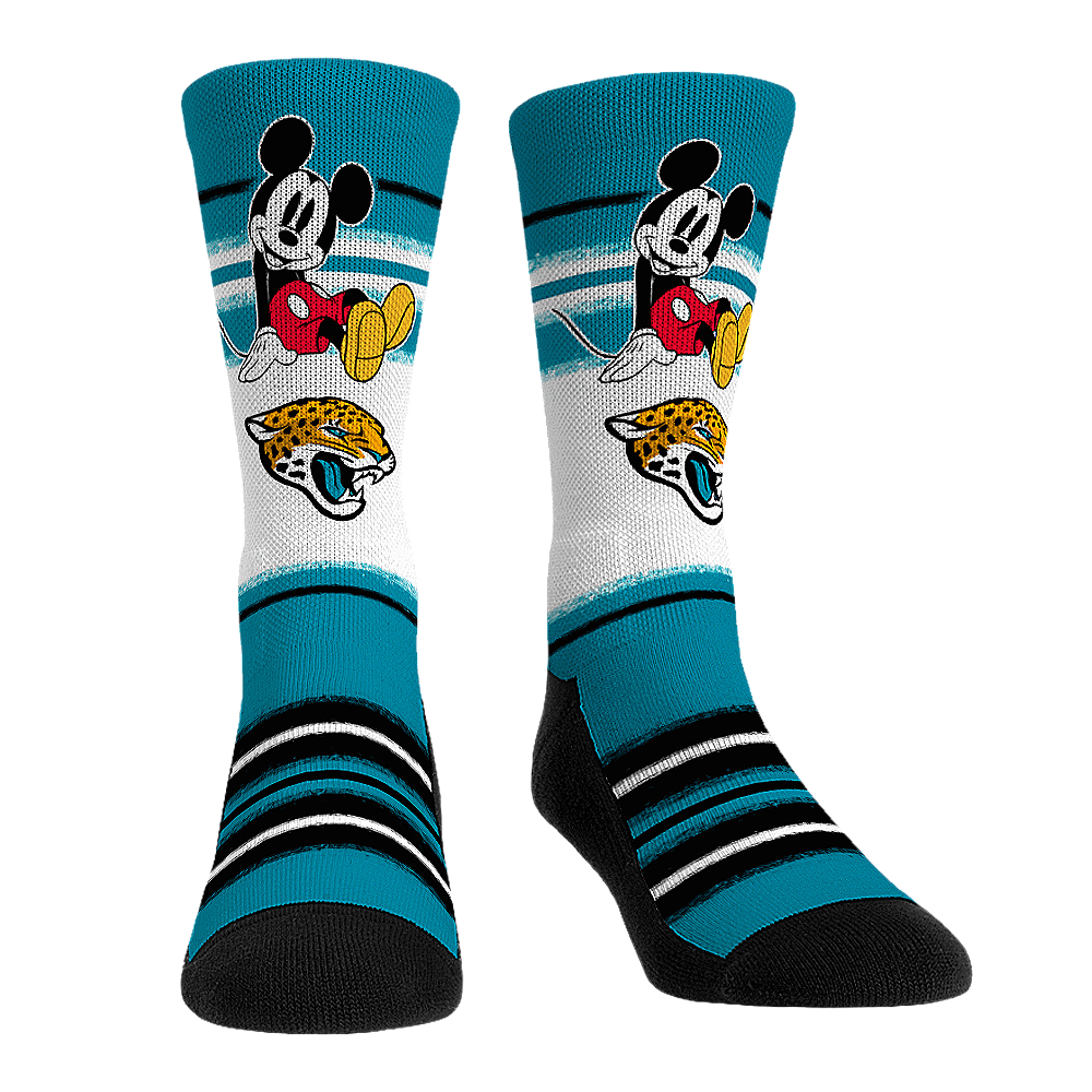 Jacksonville Jaguars - Disney - Sit Stripe Crew Socks