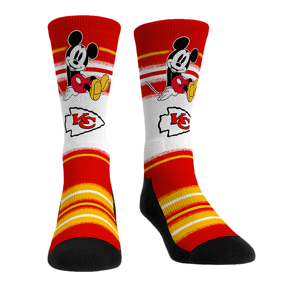 Kansas City Chiefs - Disney - Sit Stripe Crew Socks