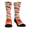 Joe Burrow - Cincinnati Bengals - Face Repeat Crew Socks
