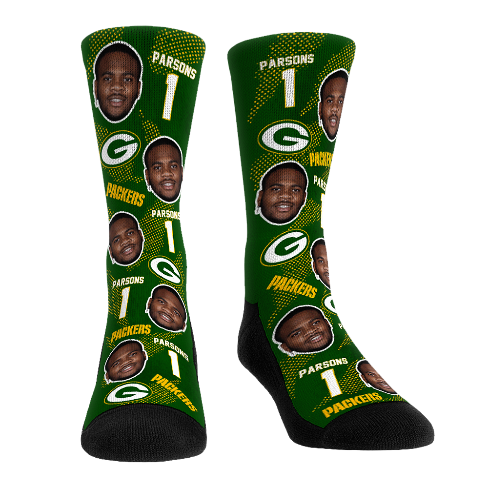 Micah Parsons - Green Bay Packers - Football Guy Crew Socks