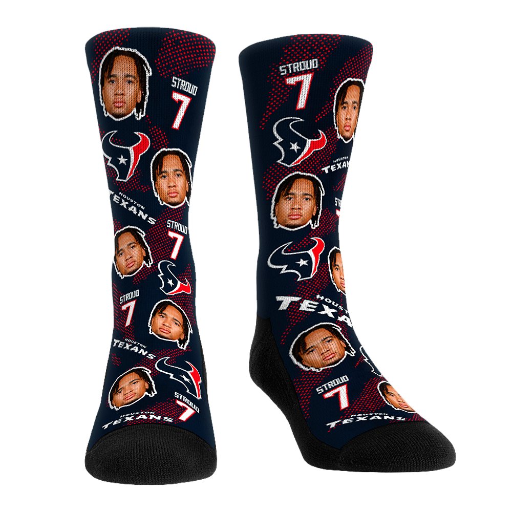C.J. Stroud - Houston Texans - Football Guy Crew Socks