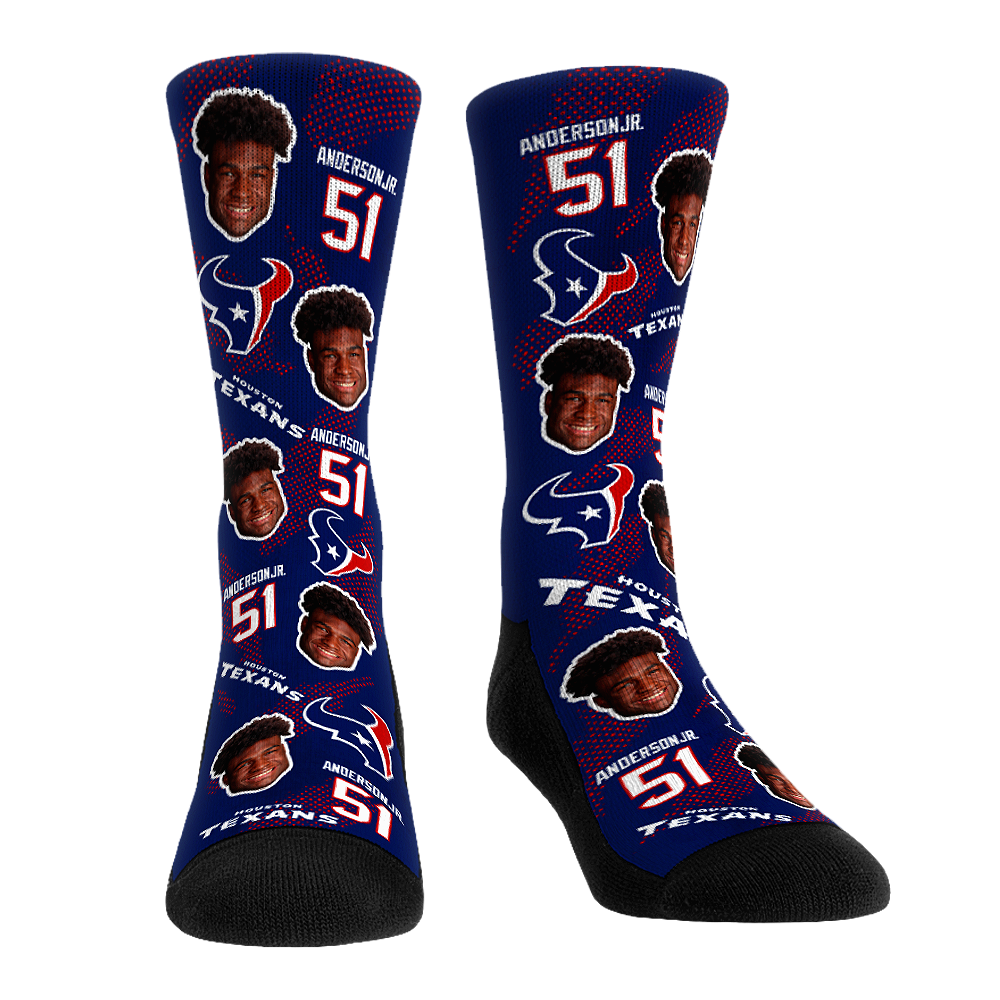 Will Anderson Jr - Houston Texans - Football Guy Crew Socks