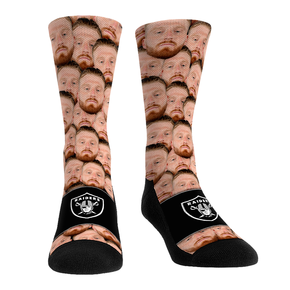 Maxx Crosby - Las Vegas Raiders - Face Repeat Crew Socks
