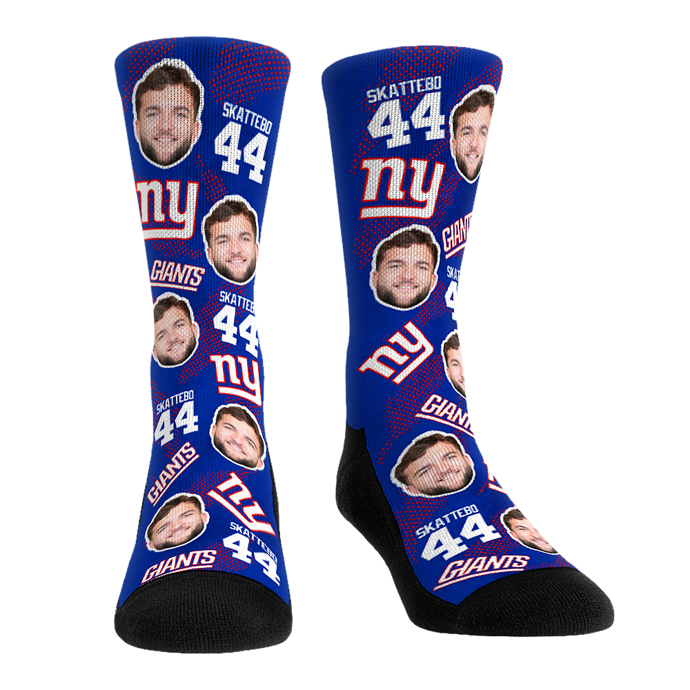 Cam Skattebo - New York Giants - Football Guy Crew Socks