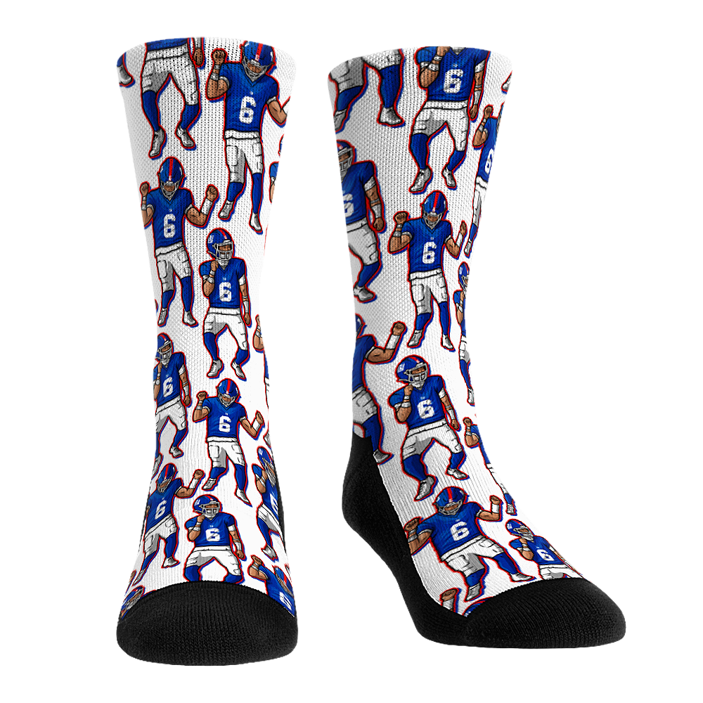 Jaxson Dart - New York Giants - Celebration Crew Socks