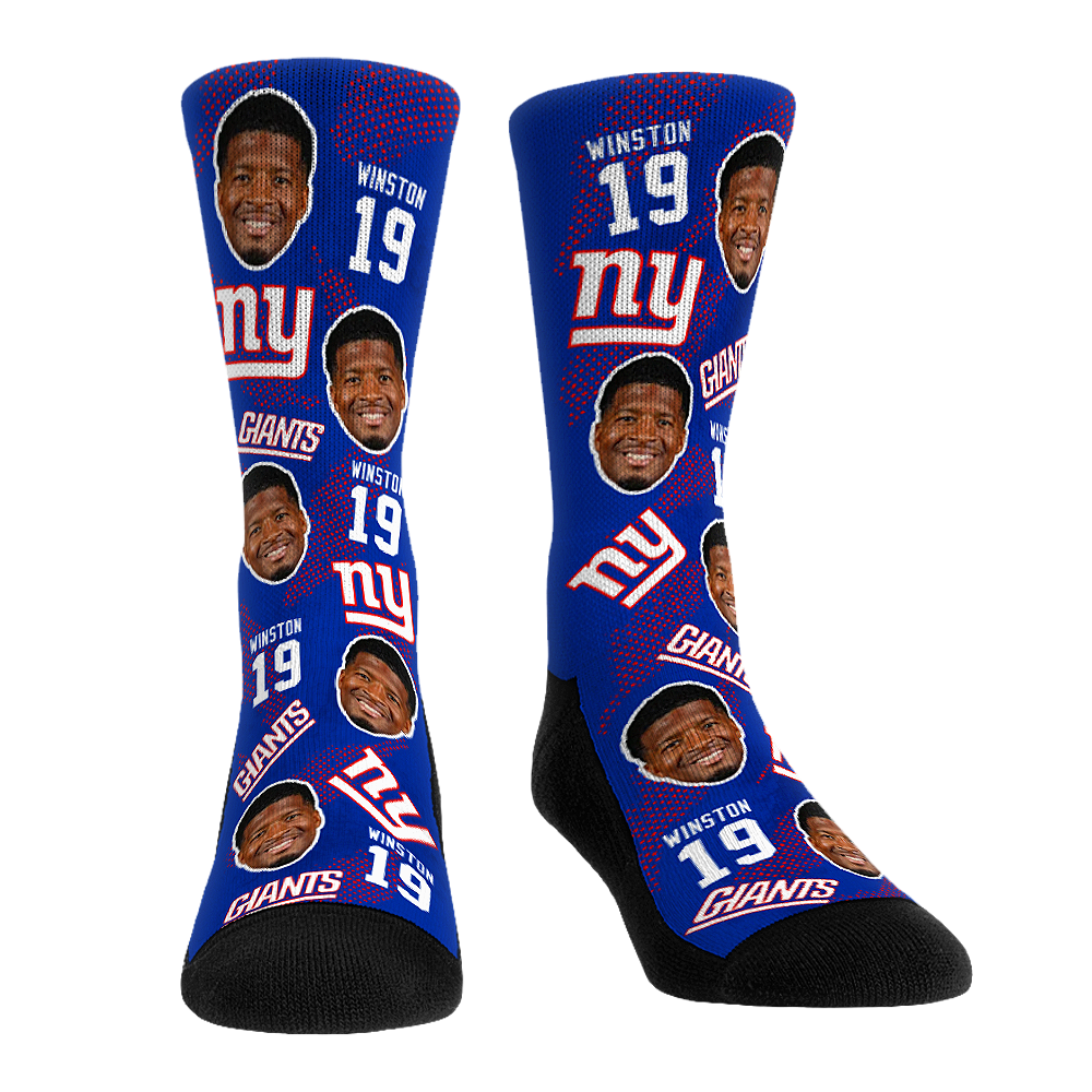 Jameis Winston - New York Giants - Football Guy Crew Socks