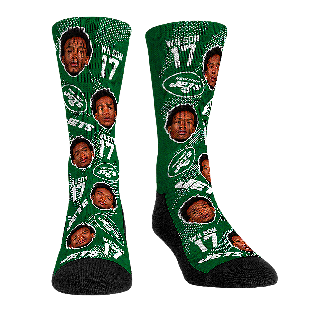 Garrett Wilson - New York Jets - Football Guy Crew Socks