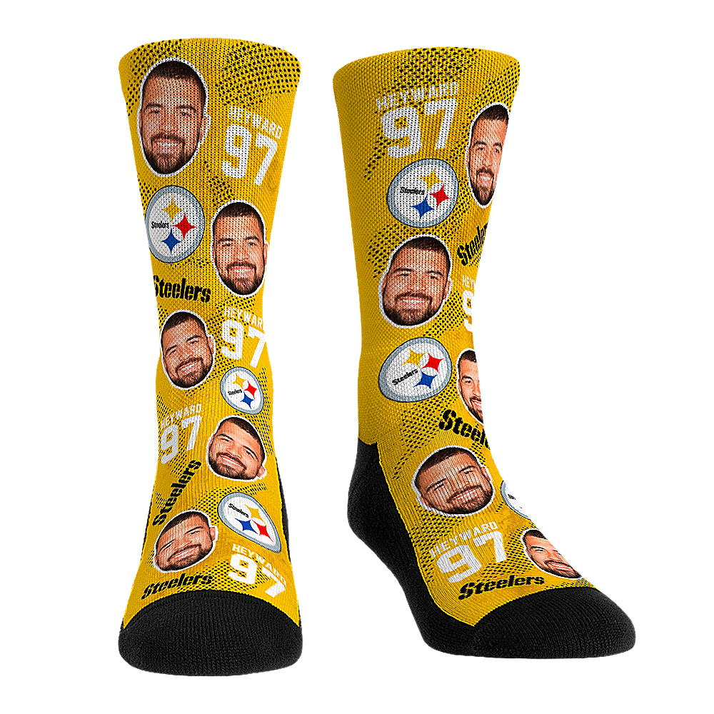 Cameron Heyward - Pittsburgh Steelers - Football Guy Crew Socks