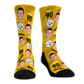 T.J. Watt - Pittsburgh Steelers - Football Guy Crew Socks
