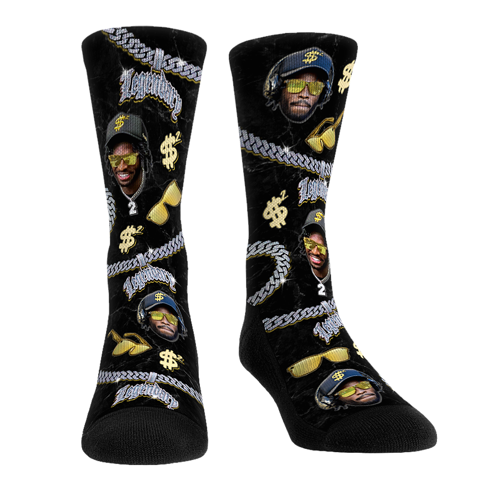 Shedeur Sanders - Icy Chains All-Over Crew Socks