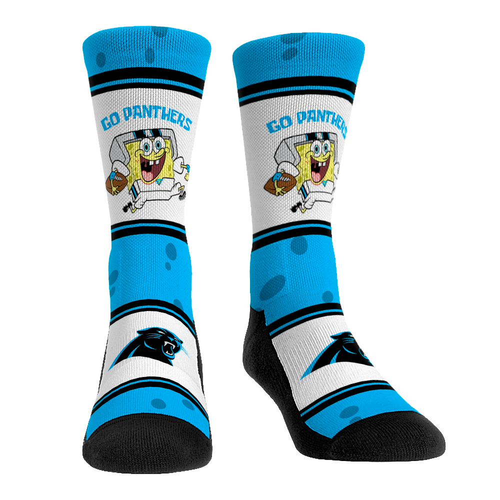 Carolina Panthers - SpongeBob SquarePants - Team Up Crew Socks