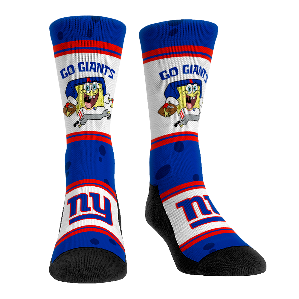 New York Giants - SpongeBob SquarePants - Team Up Crew Socks