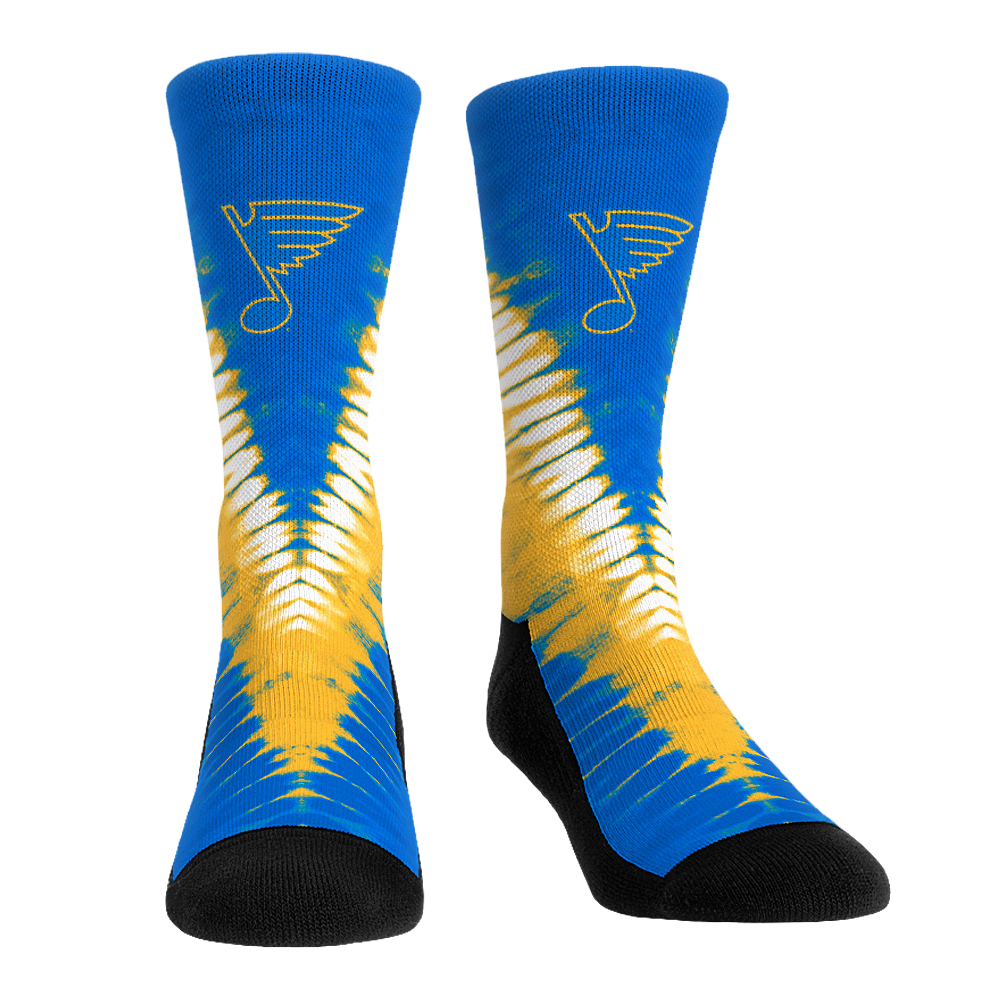 St. Louis Blues - V Shape Tie Dye Crew Socks