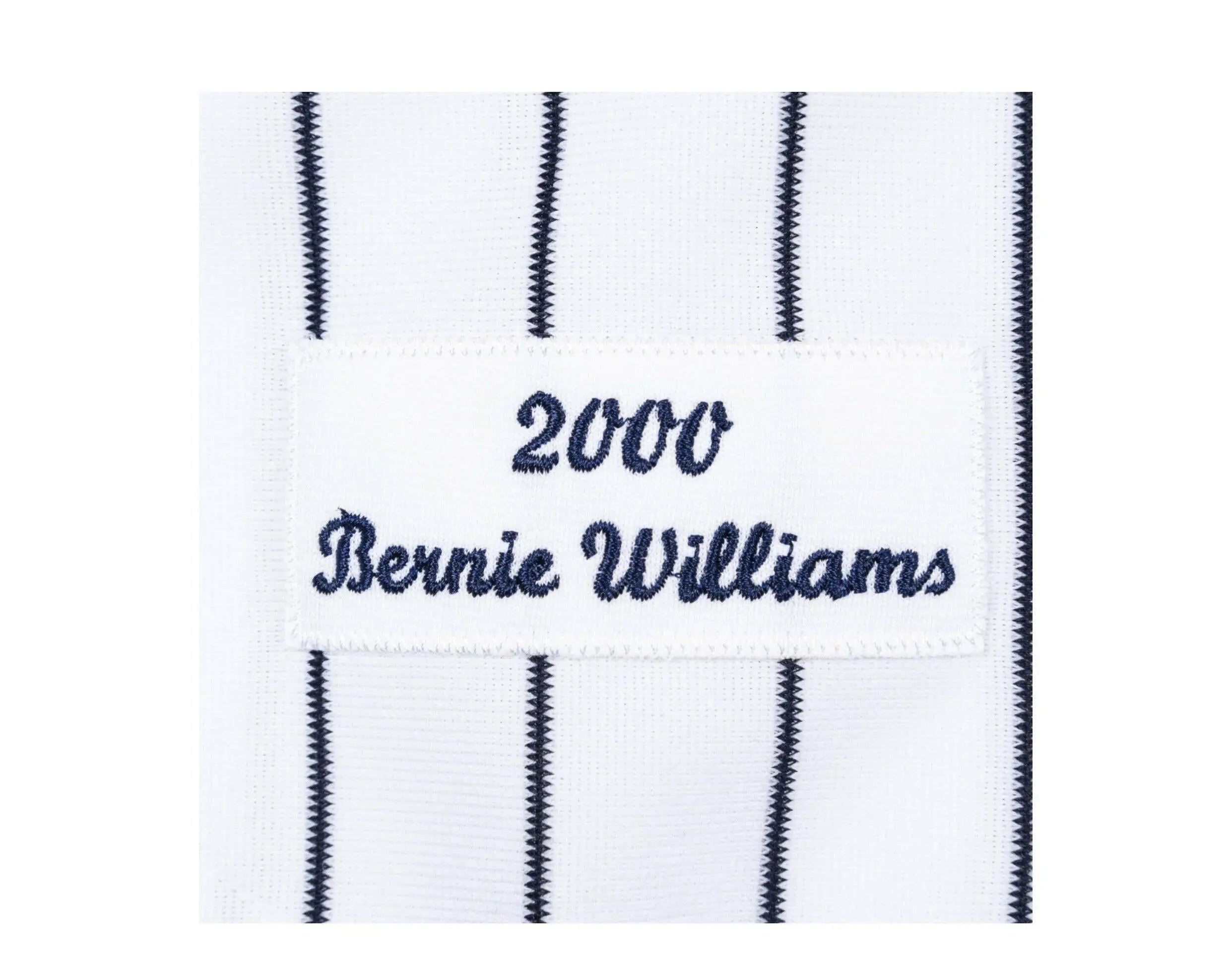 Mitchell & Ness Authentic New York Yankees 2000 WS Bernie Williams Men Jersey White/Navy Pinstripe