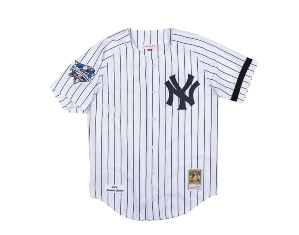 Mitchell & Ness Authentic New York Yankees 2000 WS Mariano Rivera Men Jersey White/Navy Pinstripe