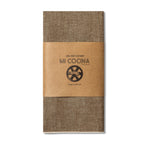 WONDERWALL ‘Maison Élégance’ Tan Chambray Napkin with Contrast Stitching