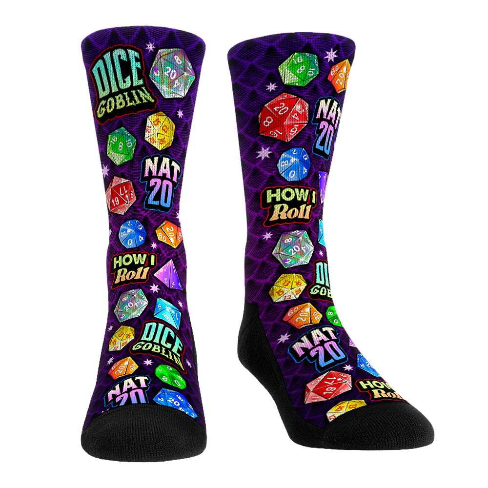 Nat 20 - All-Over Crew Socks