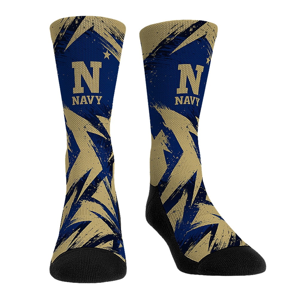 Navy Midshipmen - Game Paint Crew Socks