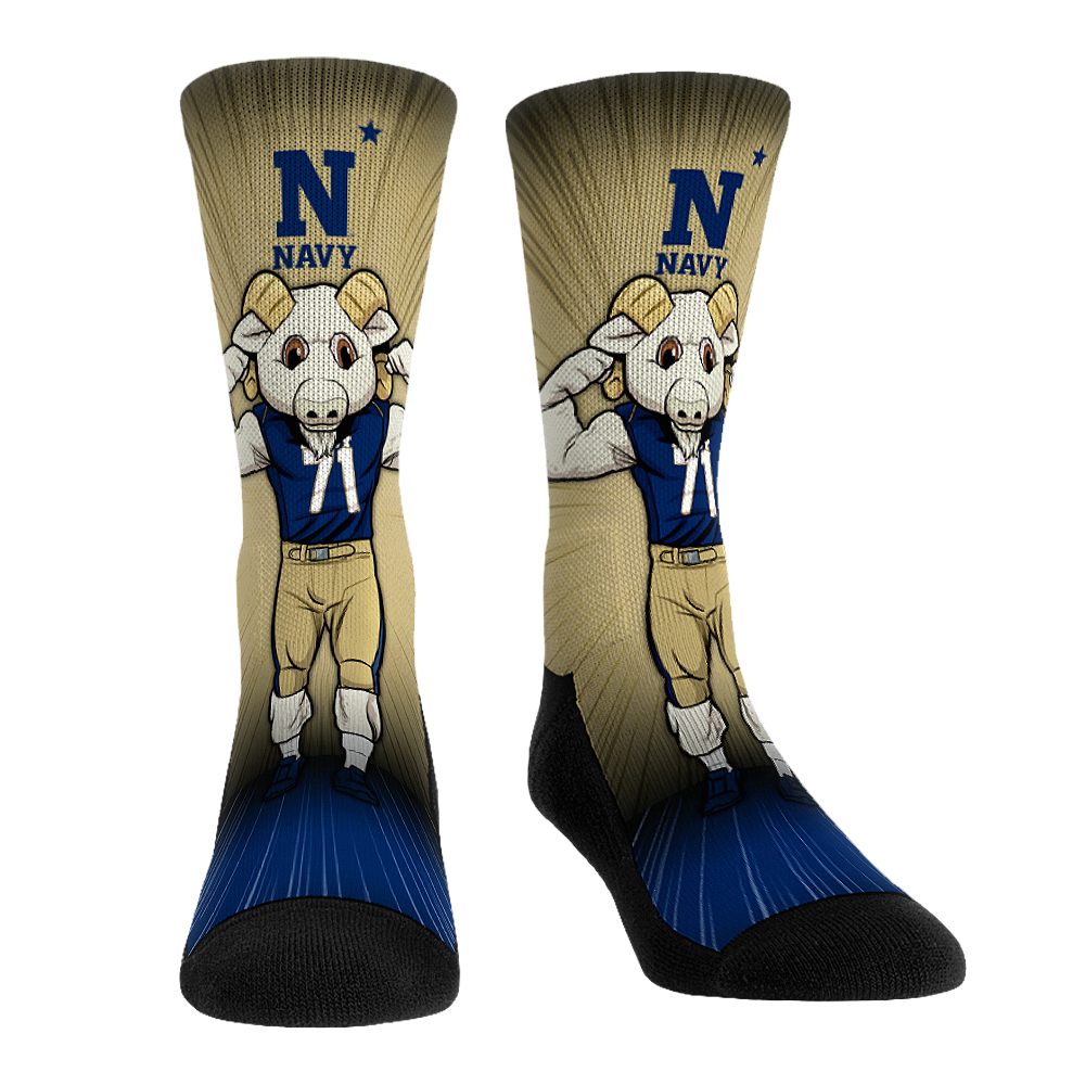 Navy Midshipmen - Mascot Pump Up! Crew Socks