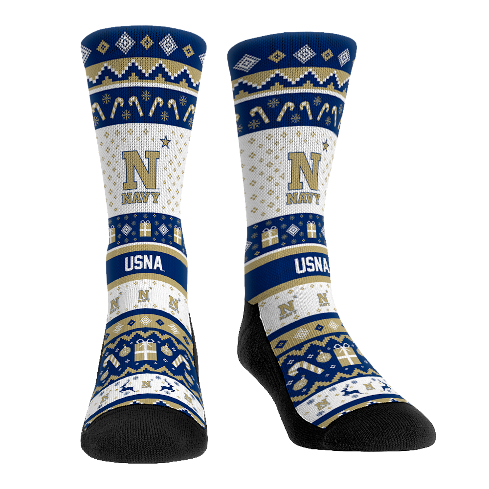 Navy Midshipmen - Tacky Sweater Crew Socks