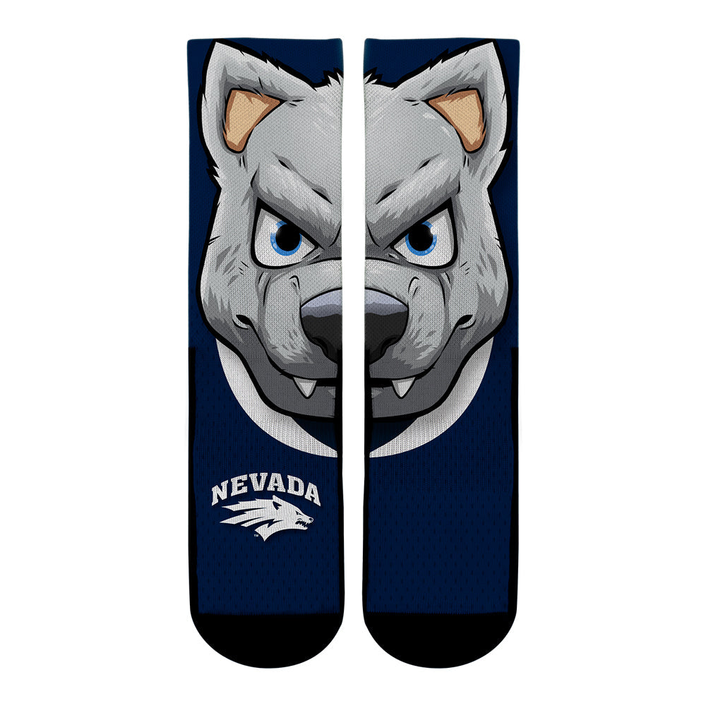 Nevada Wolf Pack - Alphie Mascot Crew Socks