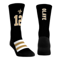 Chris Olave - New Orleans Saints - Jersey (Black) Crew Socks