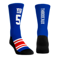 Kayvon Thibodeaux - New York Giants - Jersey (Blue) Crew Socks