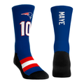 Drake Maye - New England Patriots - Jersey (Navy) Crew Socks